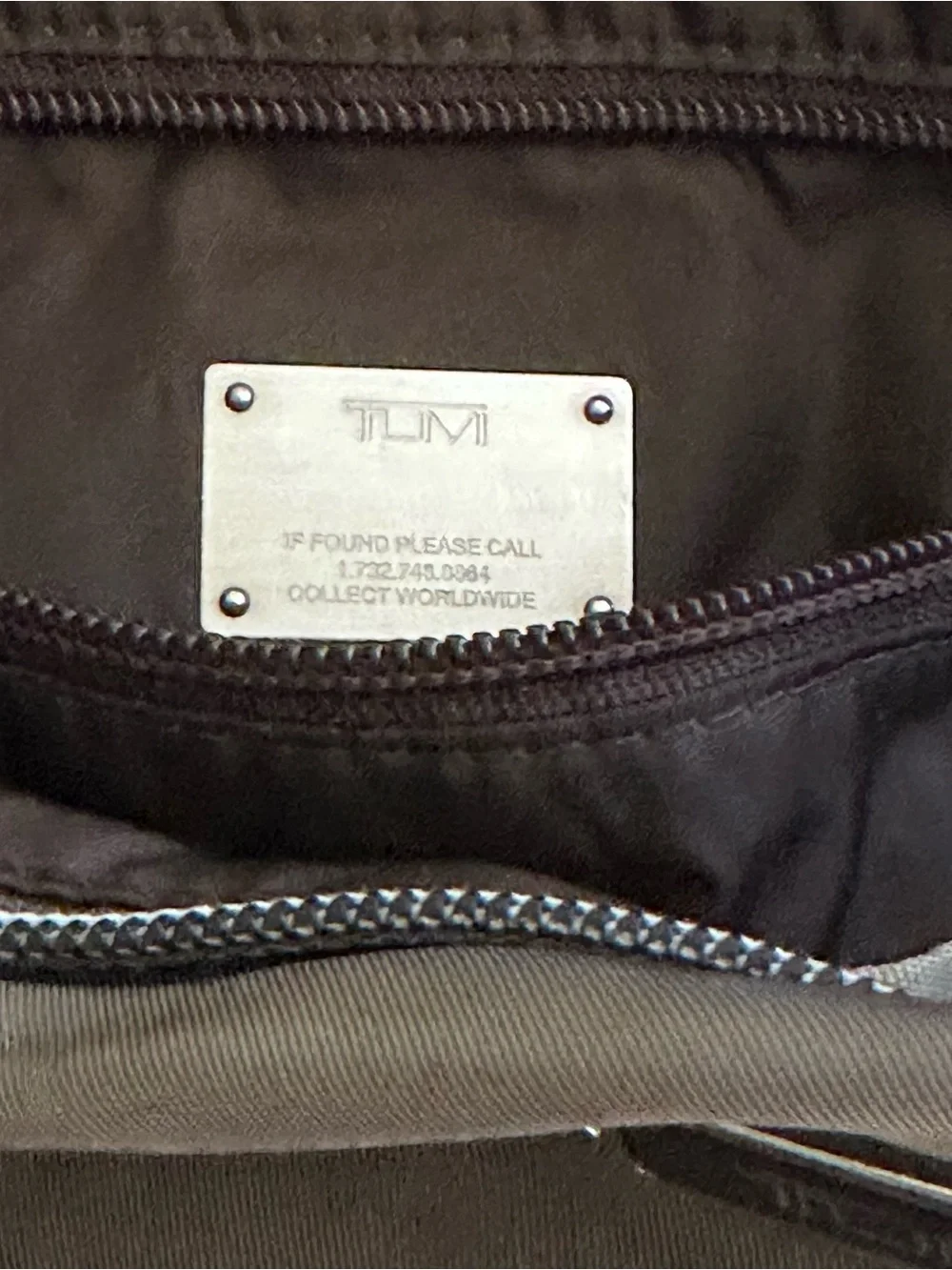 Tumi Voyageur Sumatra Crossbody Bag Mushroom Grey Brown Travel Messenger Nylon